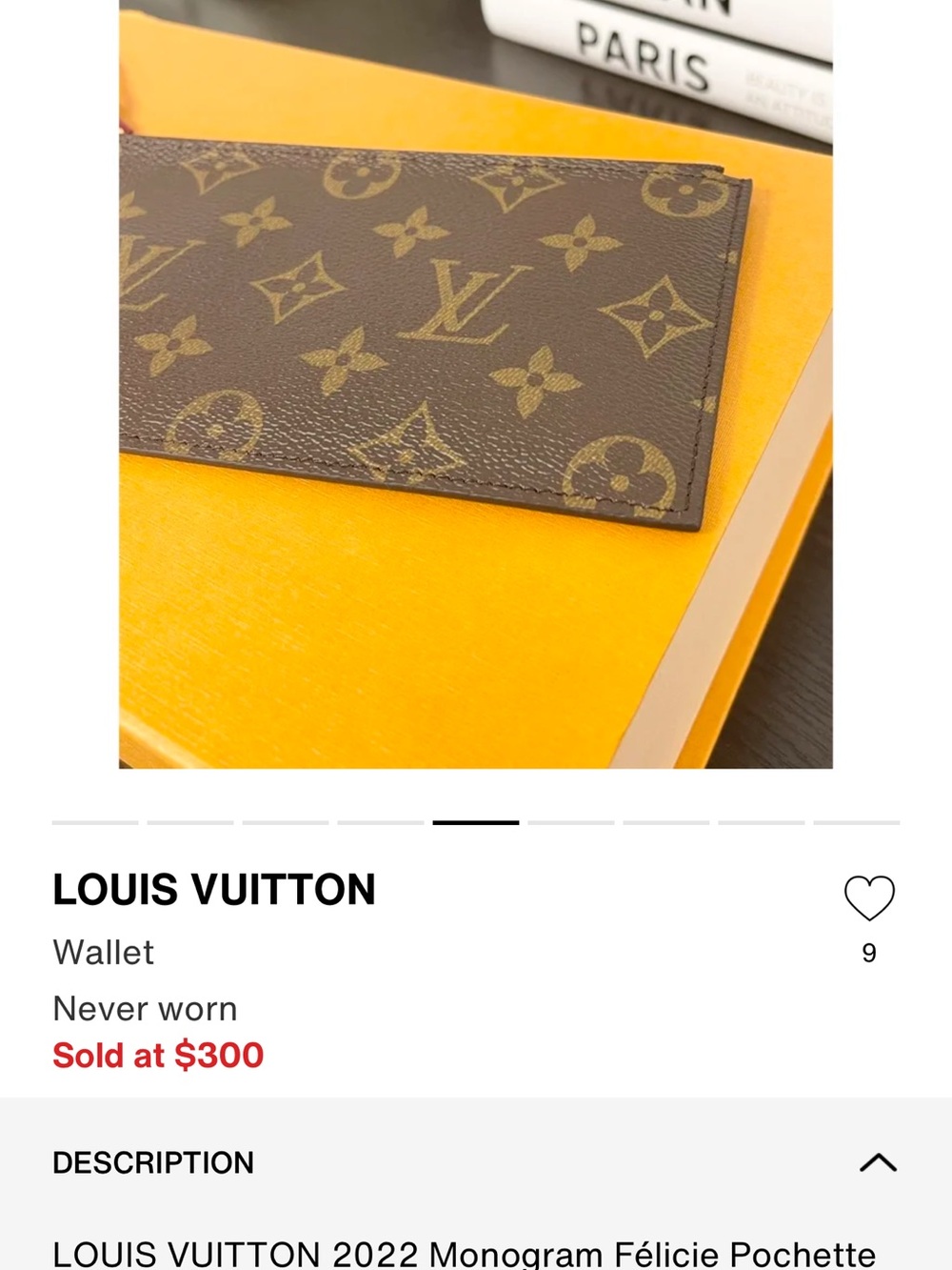 Louis Vuitton Monogram Zip Card Holder in Brown and Gold - Picture 5 of 9